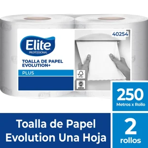 TOALLA MANOS EVOLUTION 2 ROLLOS X 250 MTS ELITE