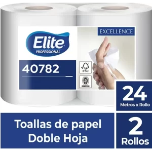 TOALLA MANOS PAQ 16 ROLLOS X 24 MTS ELITE