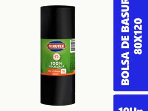 BOLSA BASURA BIOROLLO 80 x 120 10 UN VIRUTEX