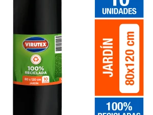BOLSA BASURA BIOROLLO 80 x 120 10 UN VIRUTEX