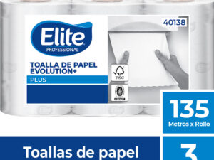 TOALLA MANOS EVOLUTION 3 ROLLOS X 135 MTS ELITE