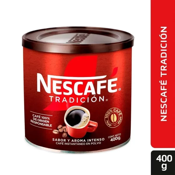 CAFÉ INSTANTÁNEO NESCAFÉ TRADICIÓN 400 GR