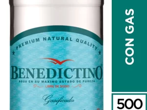 AGUA MINERAL BENEDICTINO CON GAS 500 CC