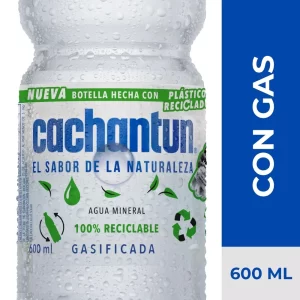 AGUA MINERAL CACHANTUN CON GAS 600 ML