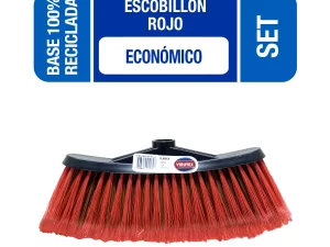 ESCOBILLON ECONOMICO ROJO CLASICA - VIRUTEX
