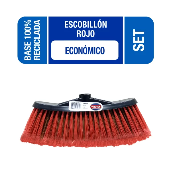 ESCOBILLON ECONOMICO ROJO CLASICA - VIRUTEX