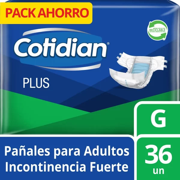 PAÑAL ADULTO COTIDIAN PLUS G X 36