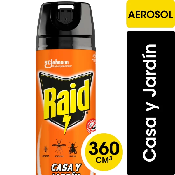 INSECT. AEROSOL 360 CC CASA Y JARDIN RAID