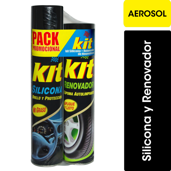 KIT PACK SILICONA + RENOVADOR AEROSOL
