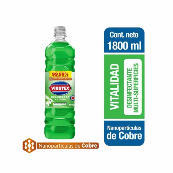 LIMPIADOR DESINFECTANTE SUPERFICIE VITALIDAD 1800 - VIRUTEX