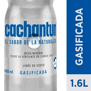 AGUA MINERAL CACHANTUN CON GAS 1.6 LT