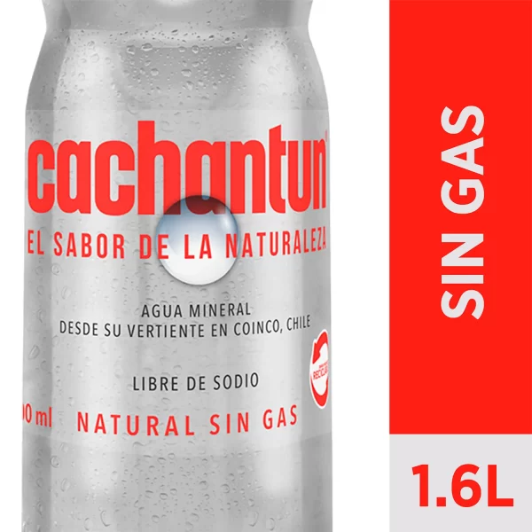 AGUA MINERAL CACHANTUN SIN GAS 1.6 LT