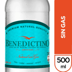 AGUA MINERAL BENEDICTINO SIN GAS 500 CC