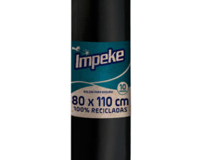 BOLSA PARA BASURA 22 MICRAS 80x110 10 UN IMPEKE