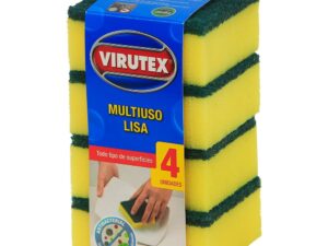 ESPONJA LISA X 4 - CLASICA VIRUTEX