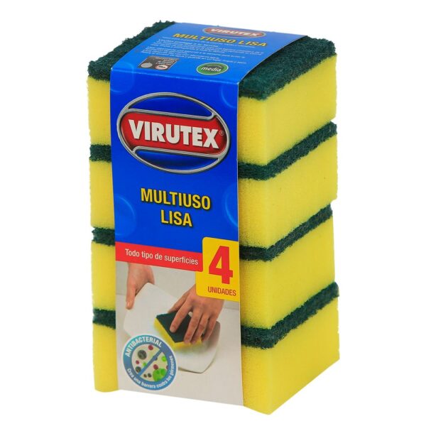 ESPONJA LISA X 4 - CLASICA VIRUTEX