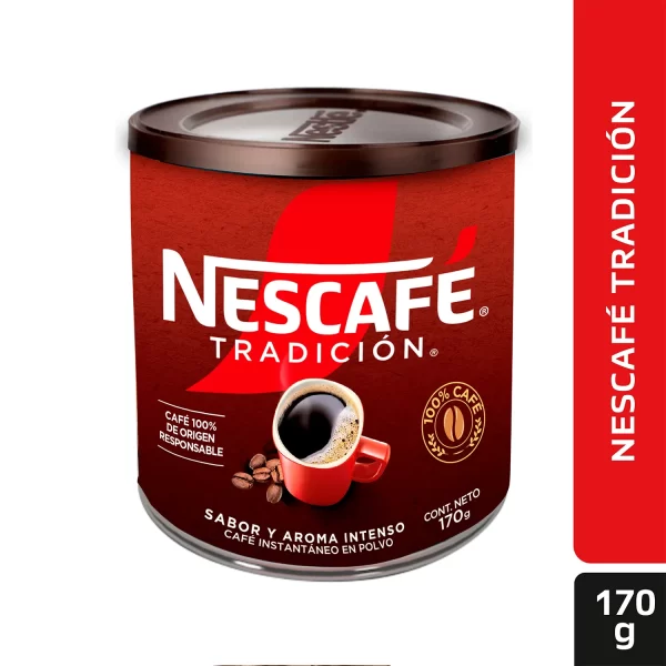 CAFÉ INSTANTÁNEO NESCAFÉ TRADICIÓN 170 GR