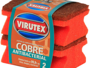 ESPONJA ACANALADA COBRE X2 CREATIVA VIRUTEX