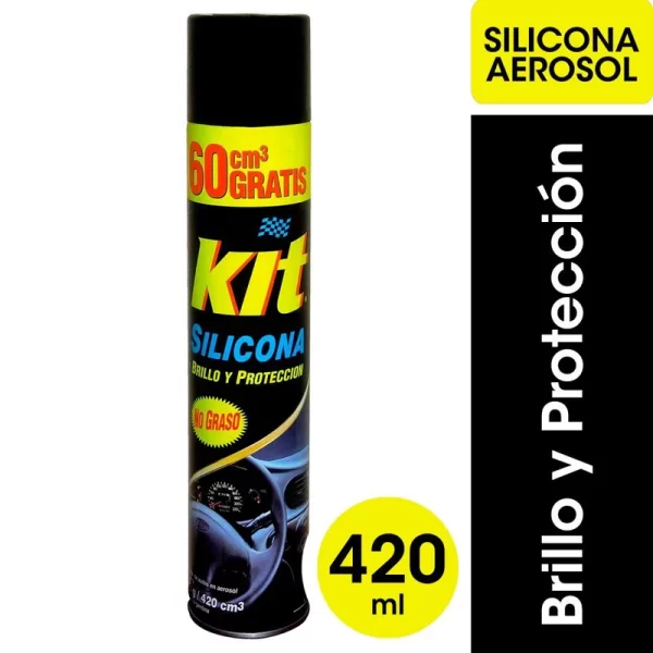KIT SILICONA AEROSOL 420CC