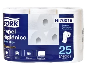 PAPEL HIGIÉNICO PREMIUM D/H 6x25 MT TORK