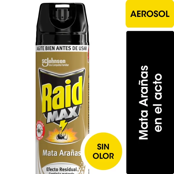 INSECT. AEROSOL 360 CC MATA ARANAS SIN OLOR RAID