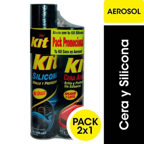 KIT PACK SILICONA + CERA AEROSOL