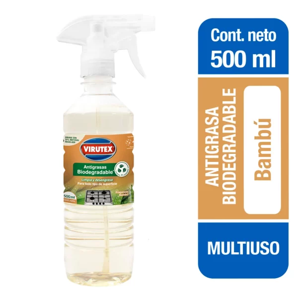 ANTIGRASA BIODEGRADABLE BAMBU X 500 ML VIRUTEX