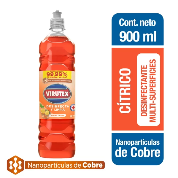 LIMPIADOR DESINFECTANTE SUPERFICIE CITRICO 1800 - VIRUTEX