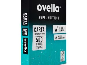 RESMA PAPEL FOTOCOPIA CARTA 75 GR 500 HJ OVELLA