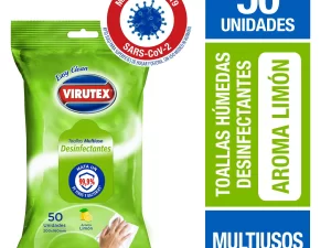 TOALLAS DESINFECTANTES POUCH LIMON 50 UN - EASY CLEAN
