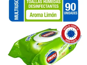 TOALLAS DESINFECTANTES POUCH LIMON 90 UN - EASY CLEAN