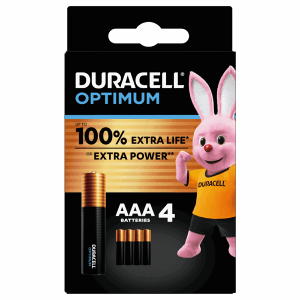 PILA DURACELL OPTIMUM AAA X 4 UN