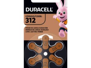 PILA AUDIFONO DURACELL Nº 312 6 UN