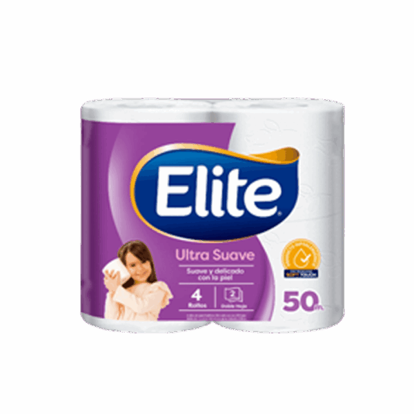 PAPEL HIGIENICO 4 ROLLOS X 50 MT ELITE