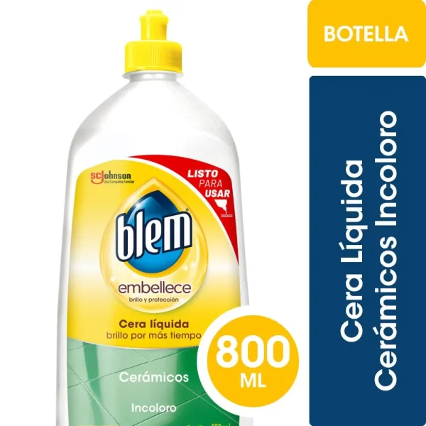 CERA AUTOBRILLO BLEM BOTELLA 800 INCOLORA