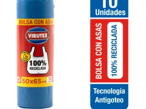 BOLSA DE BASURA VIRUTEX CON ASAS 50X65 10UN VIRUTEX