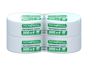 PAPEL HIGIENICO 500 MTS X 4 UNIDADES TECNOROLL