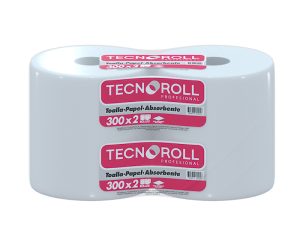 TOALLA DE PAPEL HOJA SIMPLE ROLLO 300 M 2 ROLLOS TECNOROLL