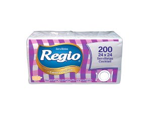 SERVILLETAS DESECHABLES REGIO SEVILLETA COCKTAIL 24X24 200 UNI REGIO