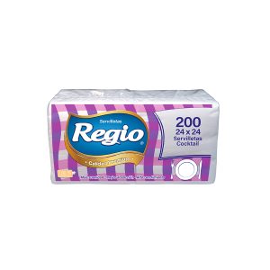 SERVILLETAS DESECHABLES REGIO SEVILLETA COCKTAIL 24X24 200 UNI REGIO