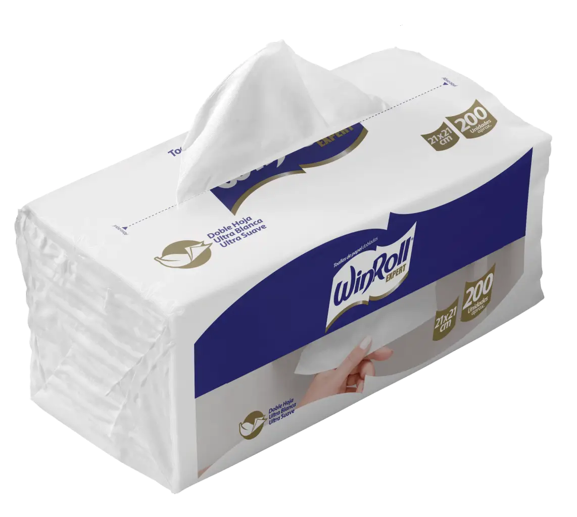 TOALLA DOBLADA WINROLL EXPERT DH 200 UND X 18 PAQUETES CAJA