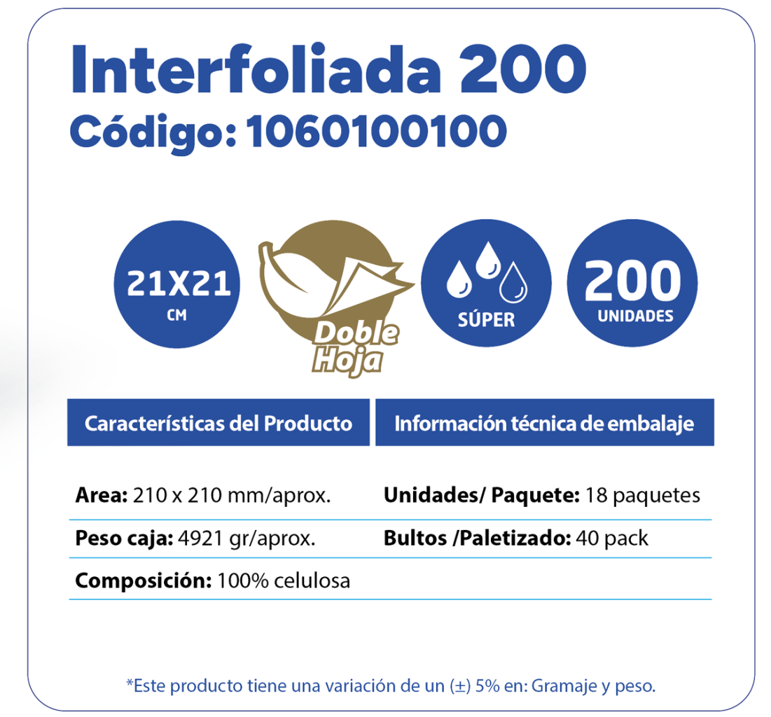 TOALLA DOBLADA WINROLL EXPERT DH 200 UND X 18 PAQUETES CAJA - Imagen 2