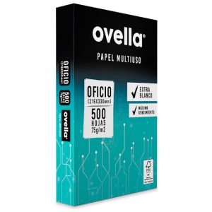 RESMA PAPEL FOTOCOPIA OFICIO OVELLA 75GR 500 HJ